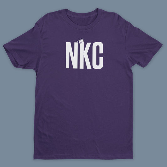 NKC Initial Logo T-Shirt - Purple / White