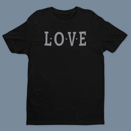 L-O-V-E T-Shirt - Black / Light Gray