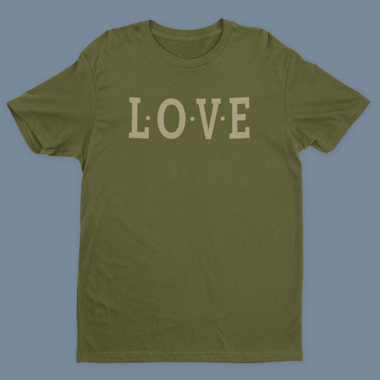 L-O-V-E T-Shirt - Olive