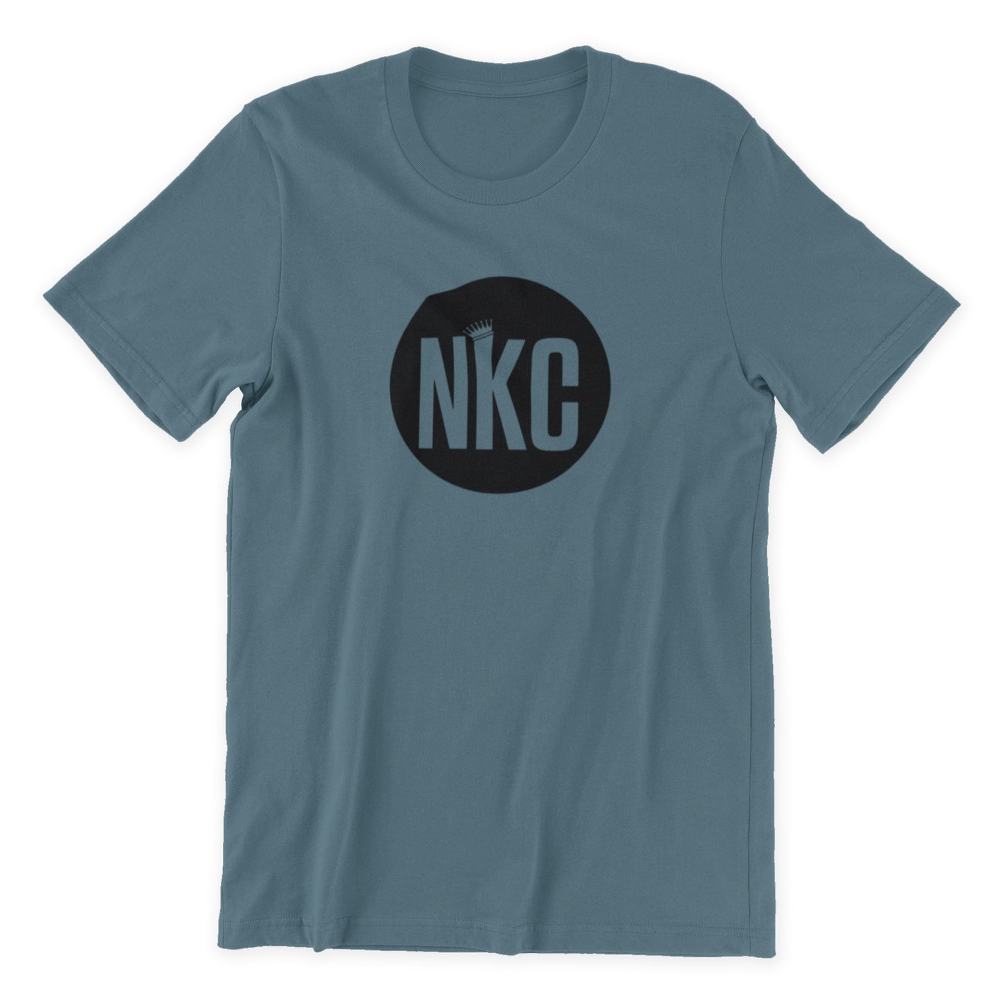 NKC Large Badge Logo Center T-Shirt - Steel Blue