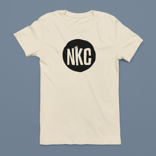 NKC Large Badge Logo Center T-Shirt - Natural