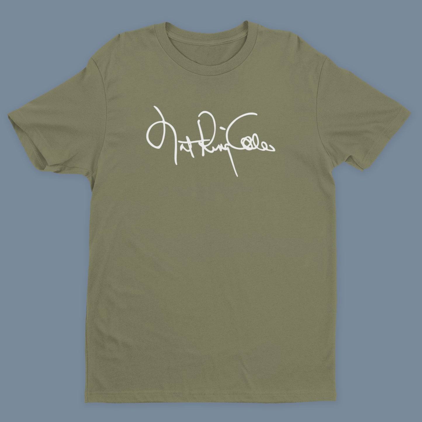 Nat King Cole Signature T-Shirt - Olive