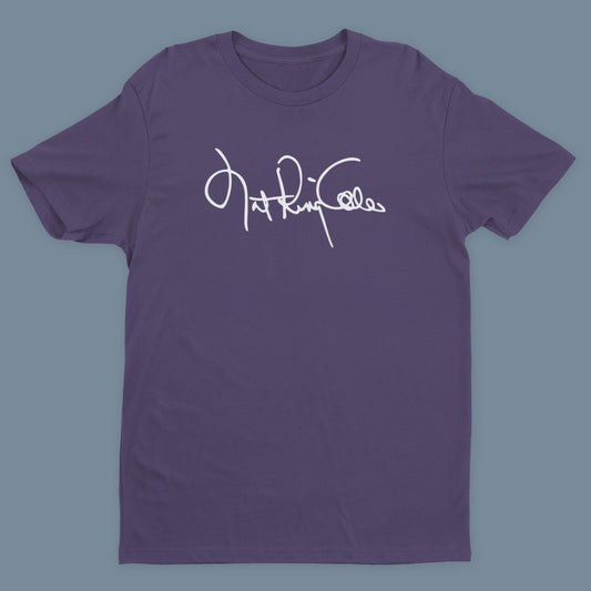 Nat King Cole Signature T-Shirt - Purple